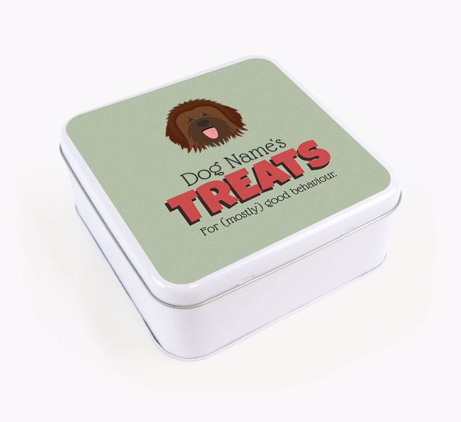 Personalised Retro Design Square Tin for your {breedFullName}